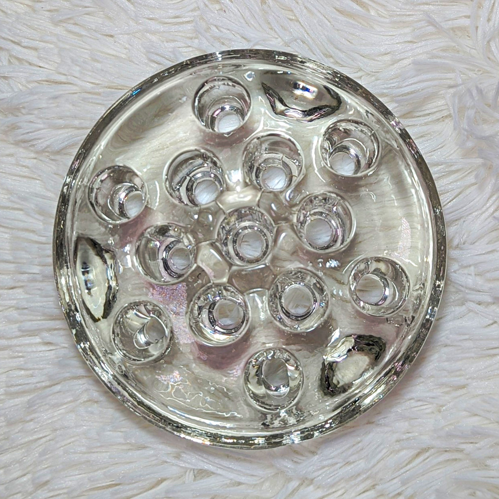 Vintage Cambridge Glass 13 Hole Domed Flower Frog